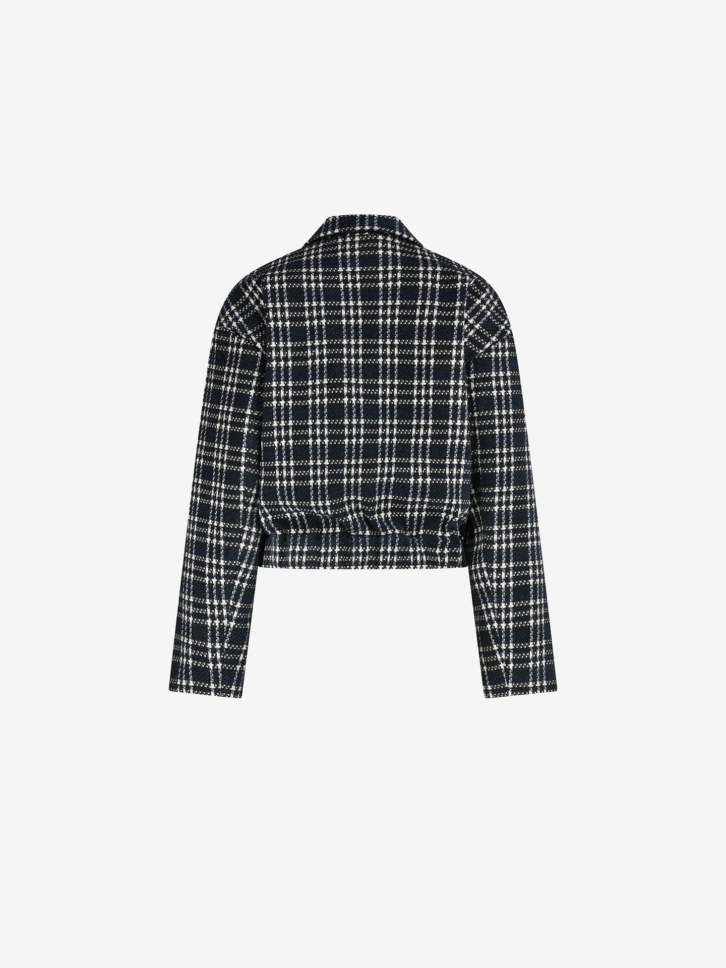 Blazer court à motif à carreaux JORDYN - nuit marine