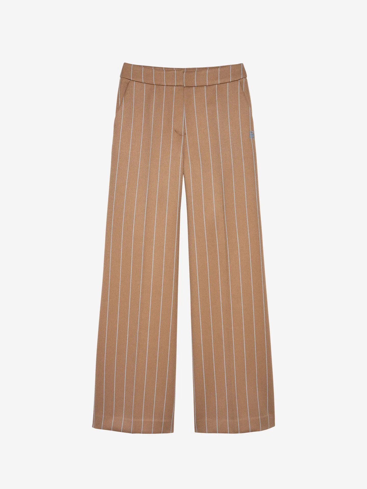 Pantalon à rayures fines MEAVE - Cannelle