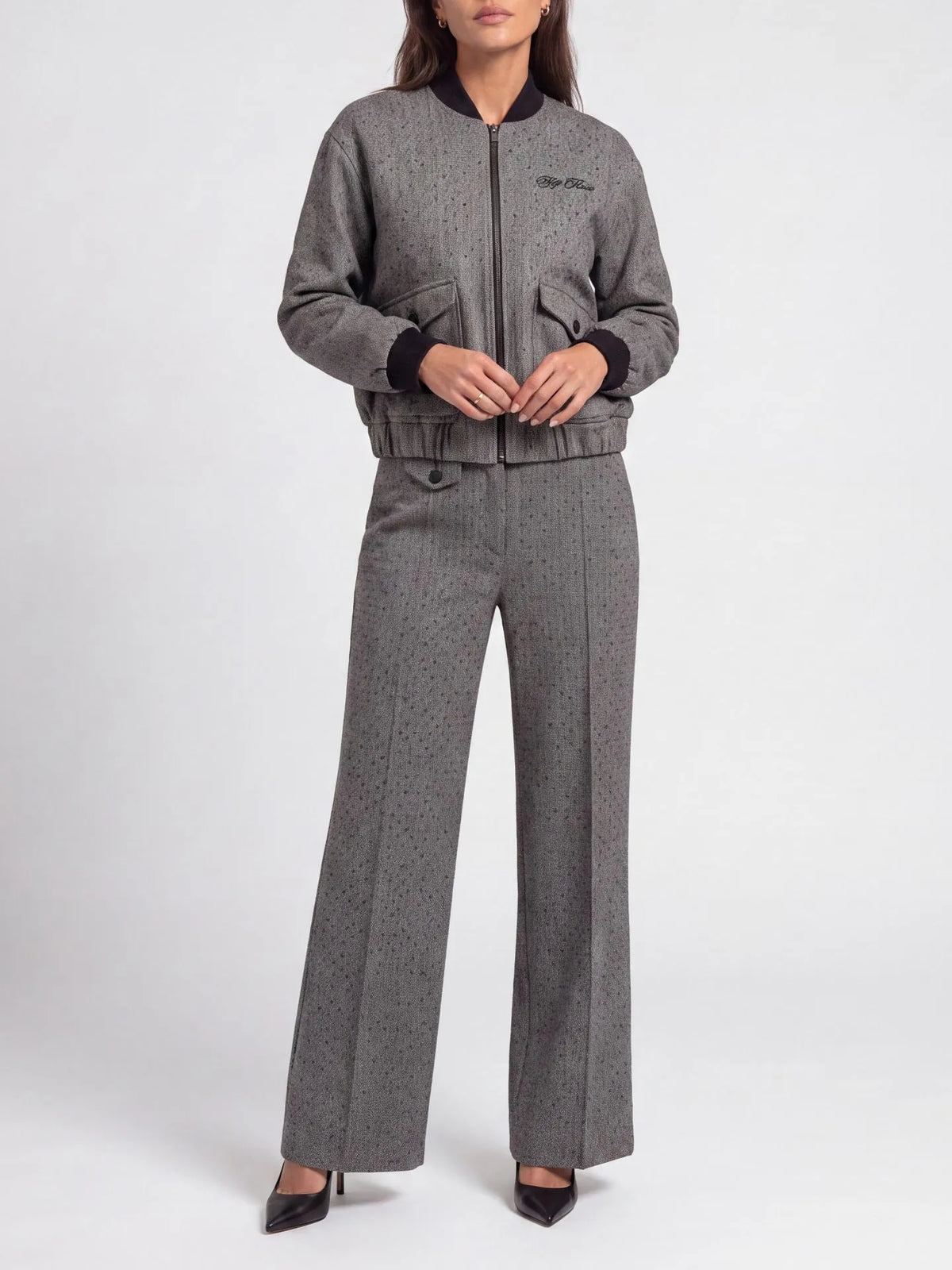 Pantalon à structure subtile POPPYLYN - Noir
