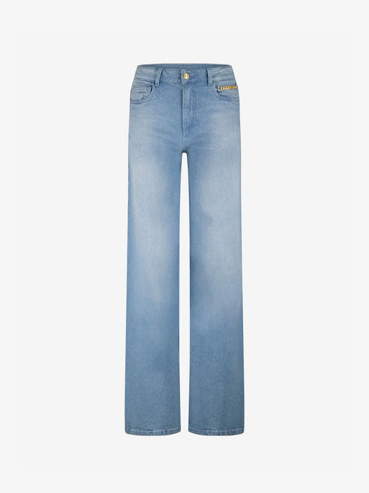 Jeans avec détail chaîne JACEY - bleu
