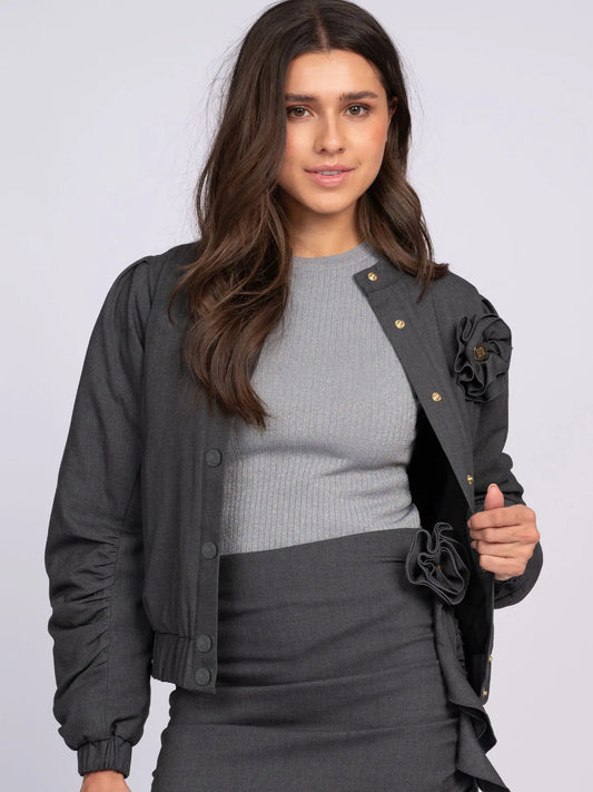 Veste bomber HELENA - smoke