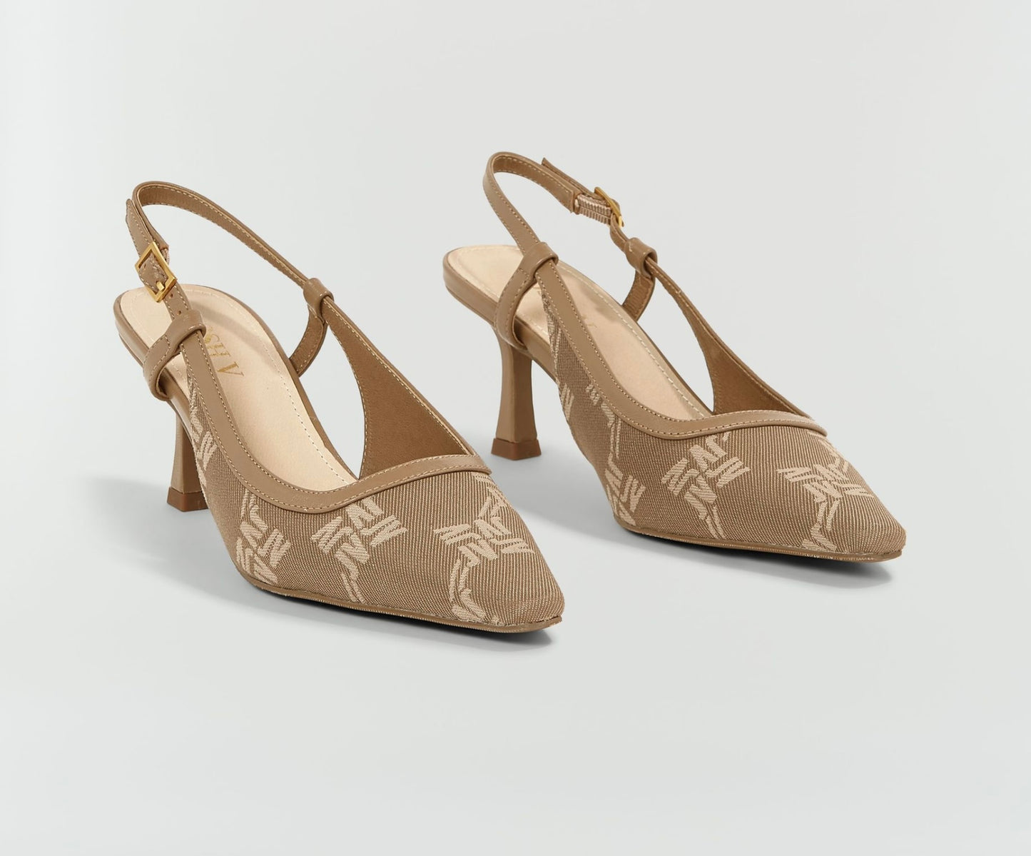 Escarpins logo JINTHE - mink