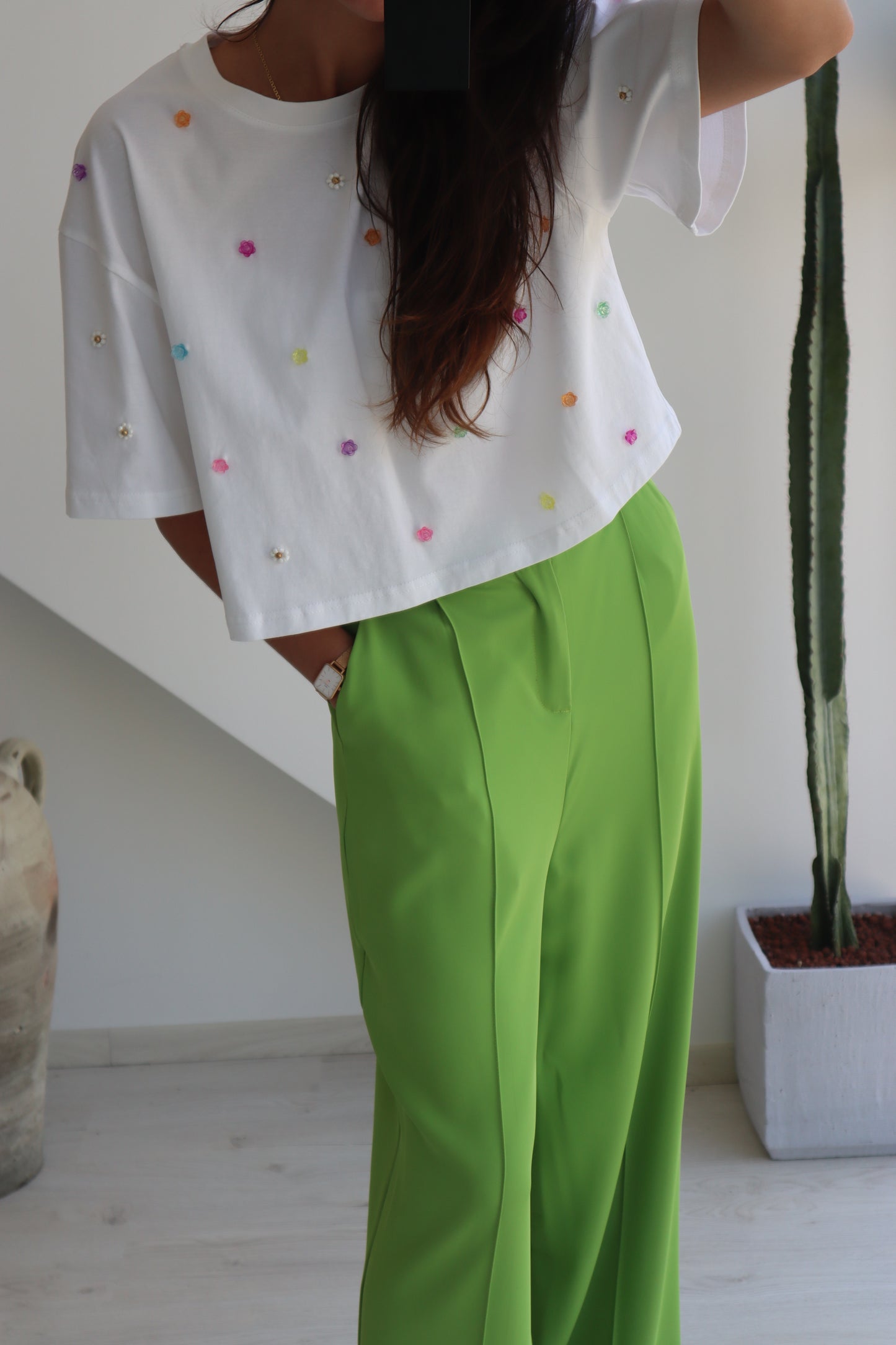 Pantalon CARLA - Vert