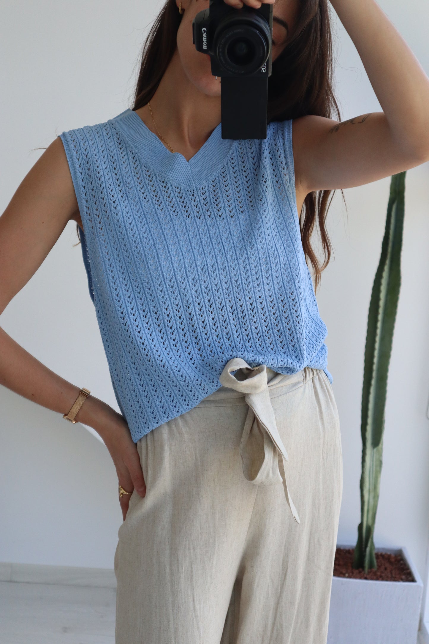 Blouse SASHA - Bleue