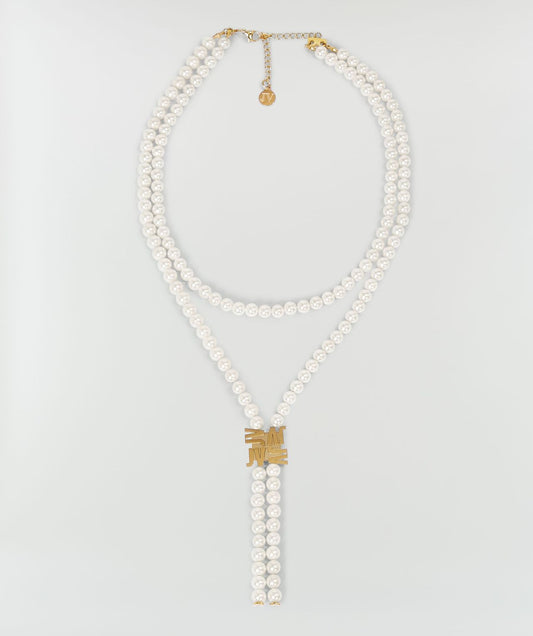 Collier perles ajustable KENZIE - antique gold