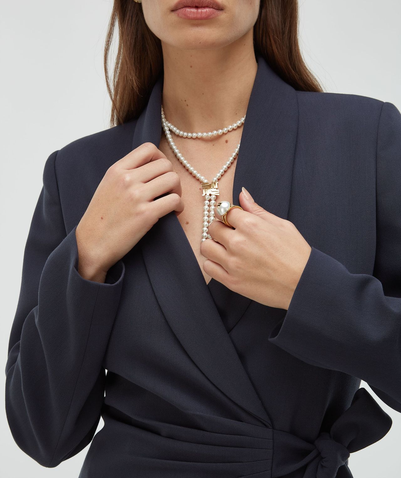 Collier perles ajustable KENZIE - antique gold