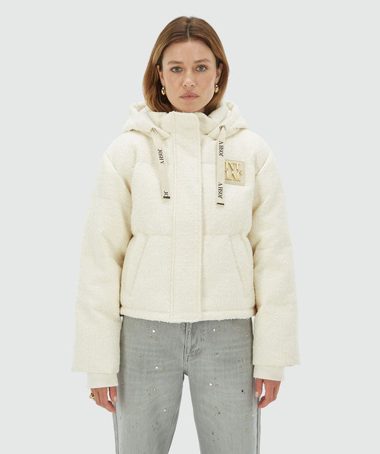 Manteau oversize avec lurex ALICE - cocoon blanc