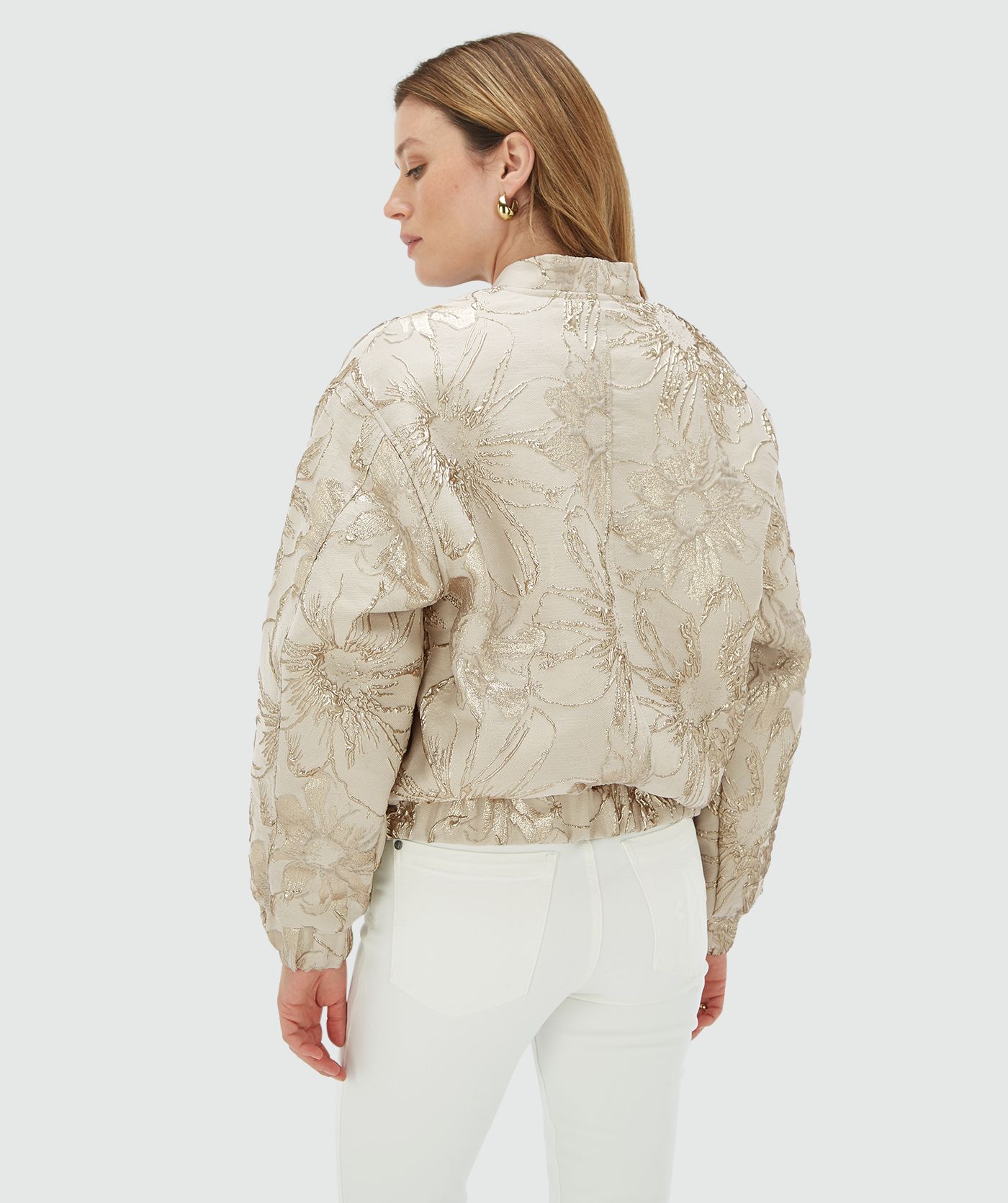 Bomber oversize détails métalliques KELSEY - grey stone