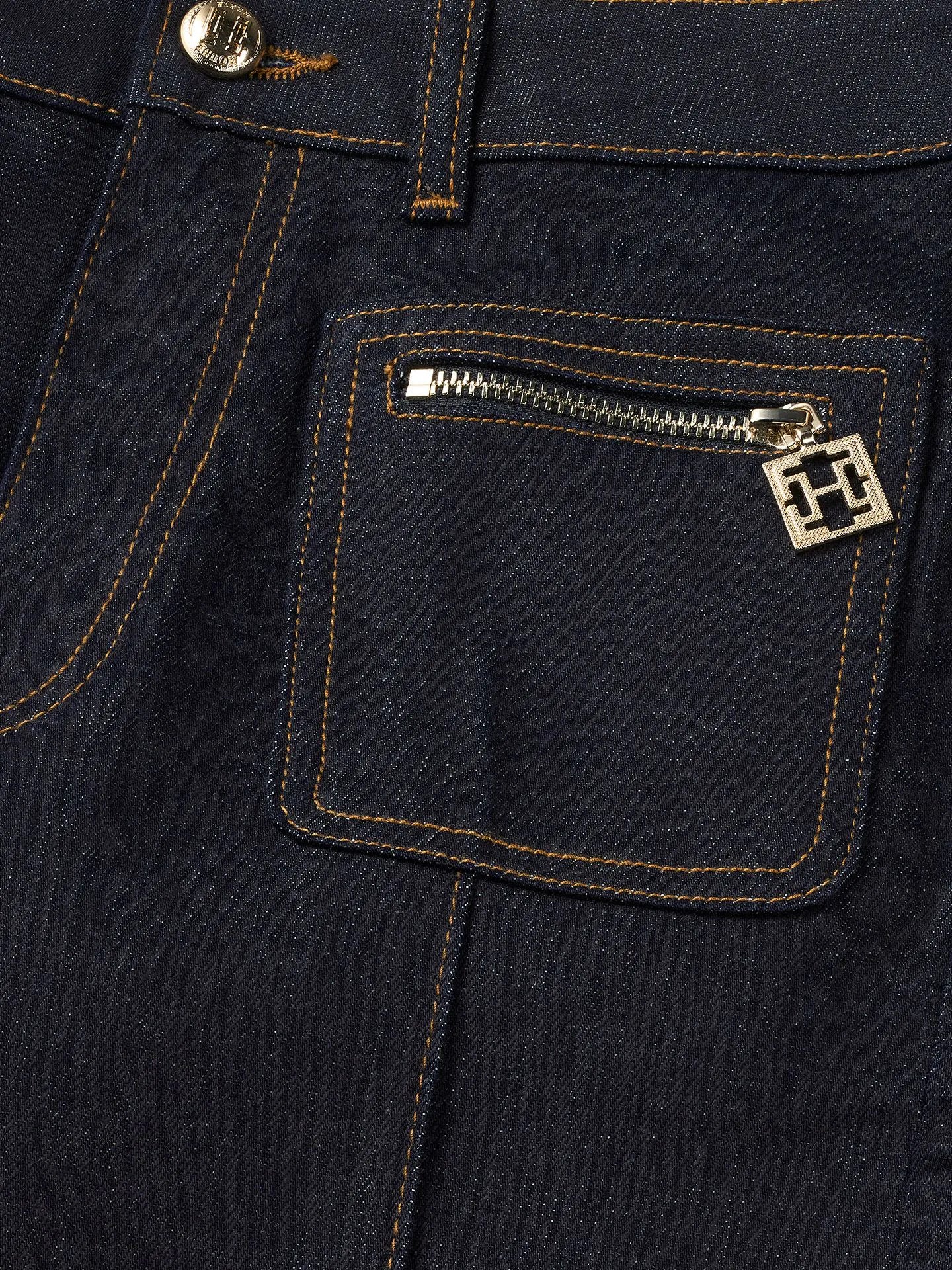 Jeans avec détails logo et poches JUDITH - bleu foncé