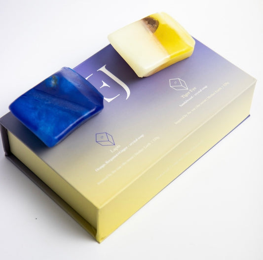Coffret duo savons cristal - LAPIS LAZULI / L’ŒIL DU TIGRE