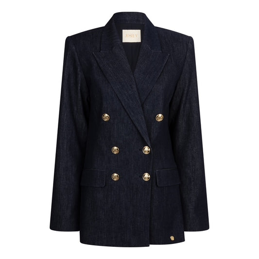 Veston ajusté JV-BLUEBELL - chambray bleu foncé