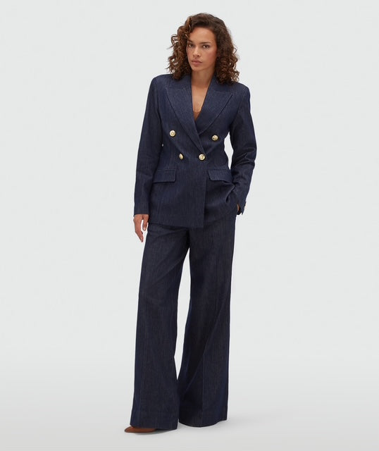 Veston ajusté JV-BLUEBELL - chambray bleu foncé