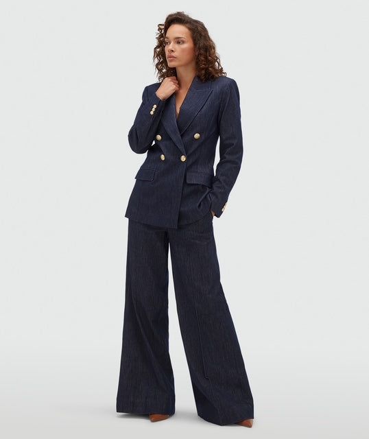 Veston ajusté JV-BLUEBELL - chambray bleu foncé