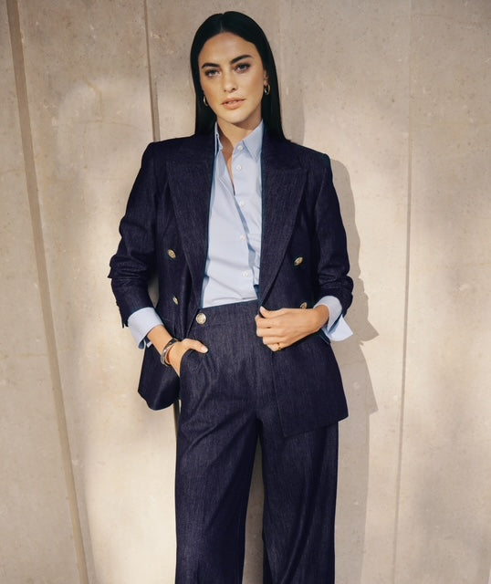 Veston ajusté JV-BLUEBELL - chambray bleu foncé