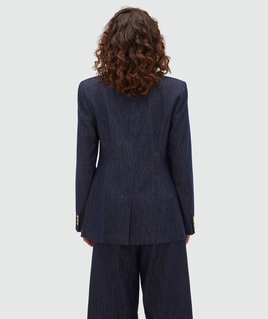 Veston ajusté JV-BLUEBELL - chambray bleu foncé