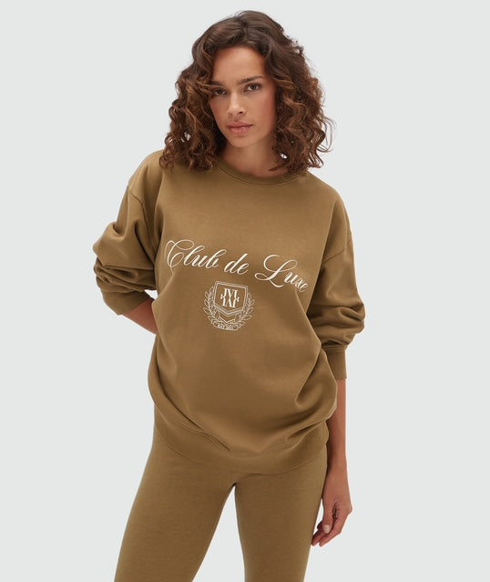 Pull oversize WOODSON - kaki