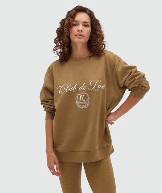 Pull oversize WOODSON - kaki