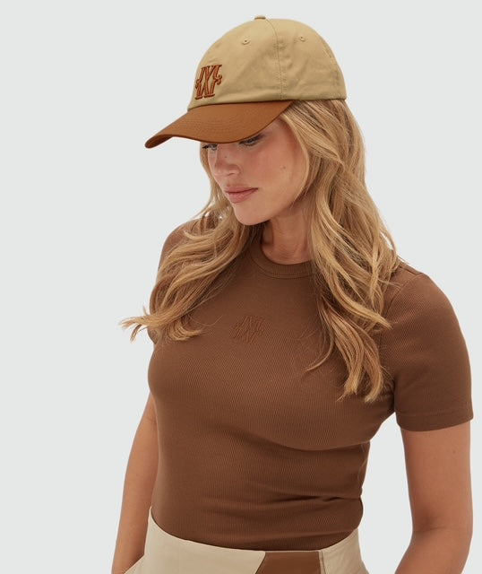 Casquette avec logo TRUDY - cognac chameau léger