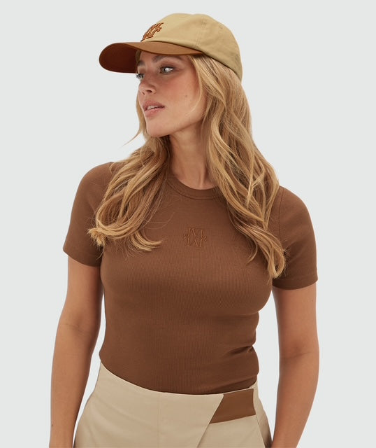 Casquette avec logo TRUDY - cognac chameau léger