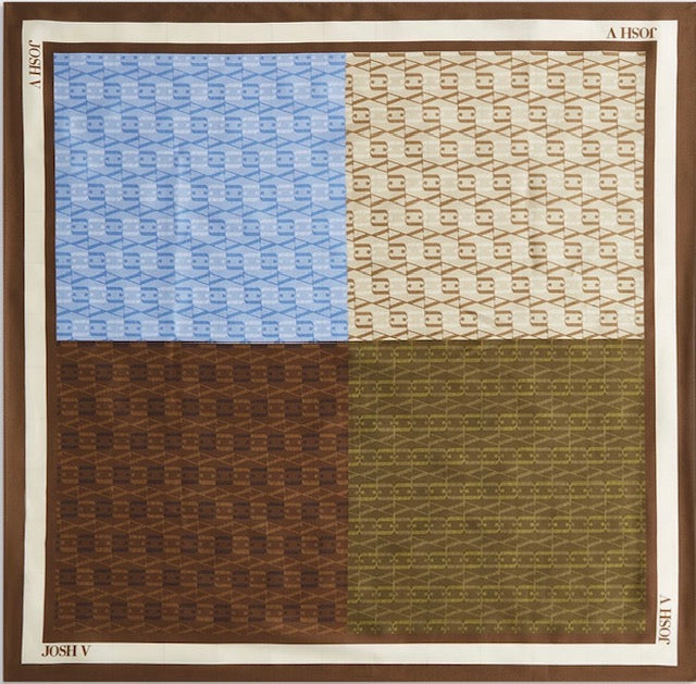 Foulard avec imprimé CADENCE - marron