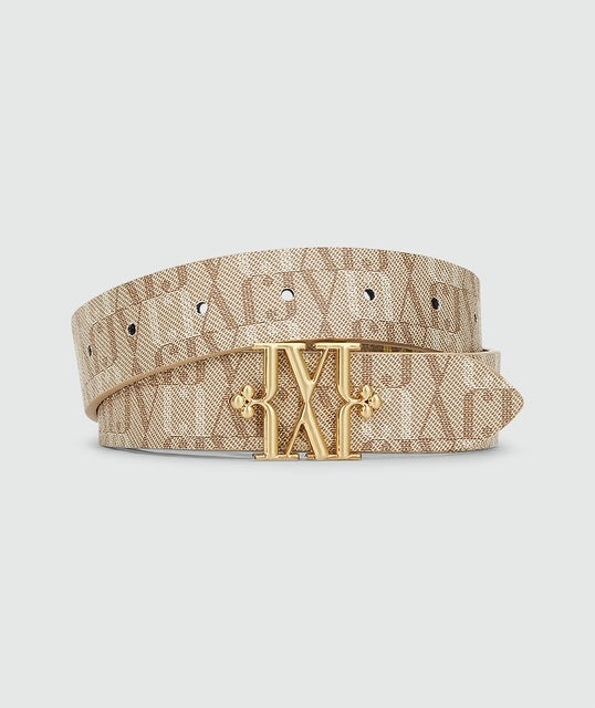 Ceinture avec logo PERRI - beige vert olive