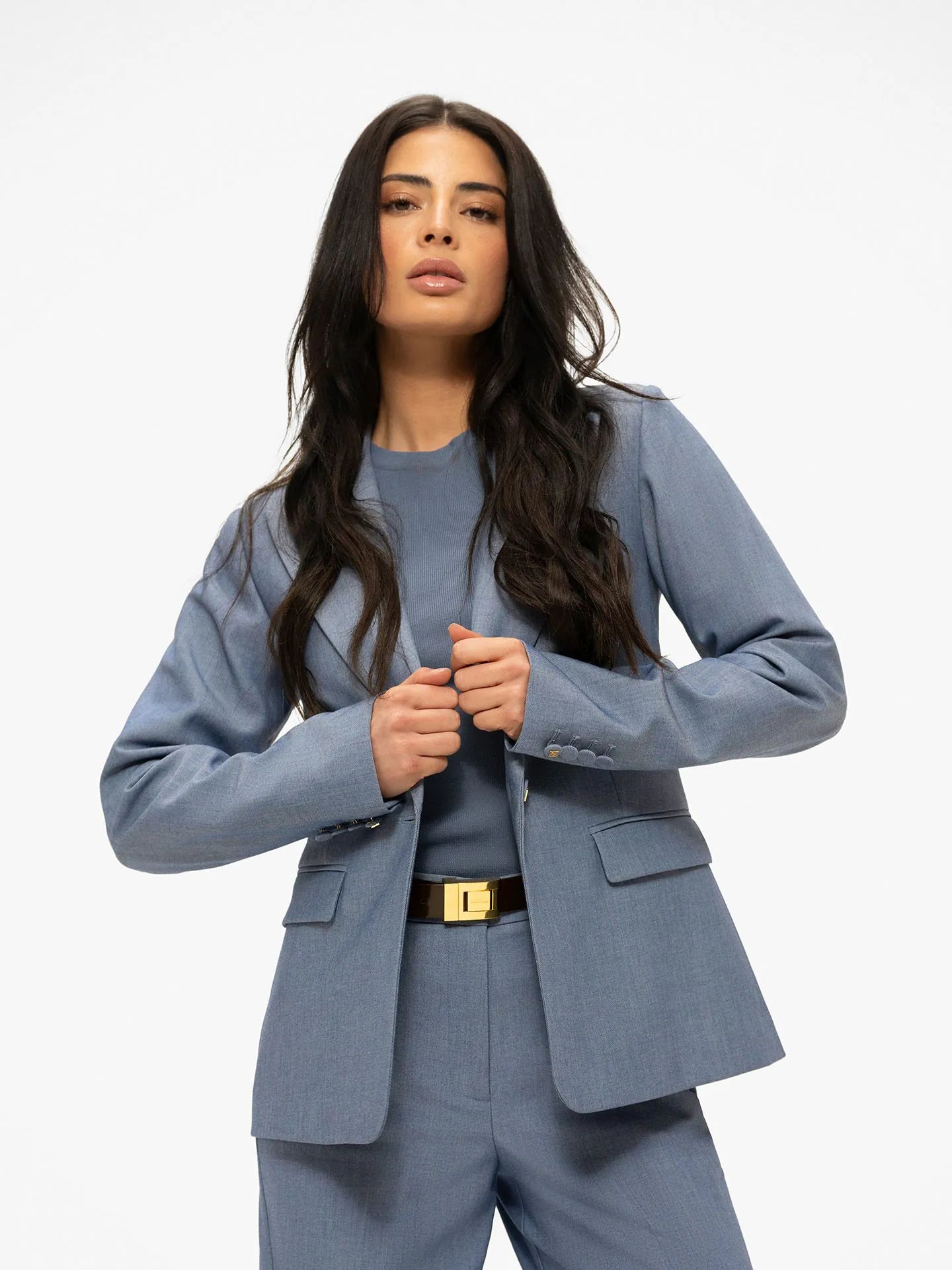 Blazer classique PARISA - Bleu Brumeux