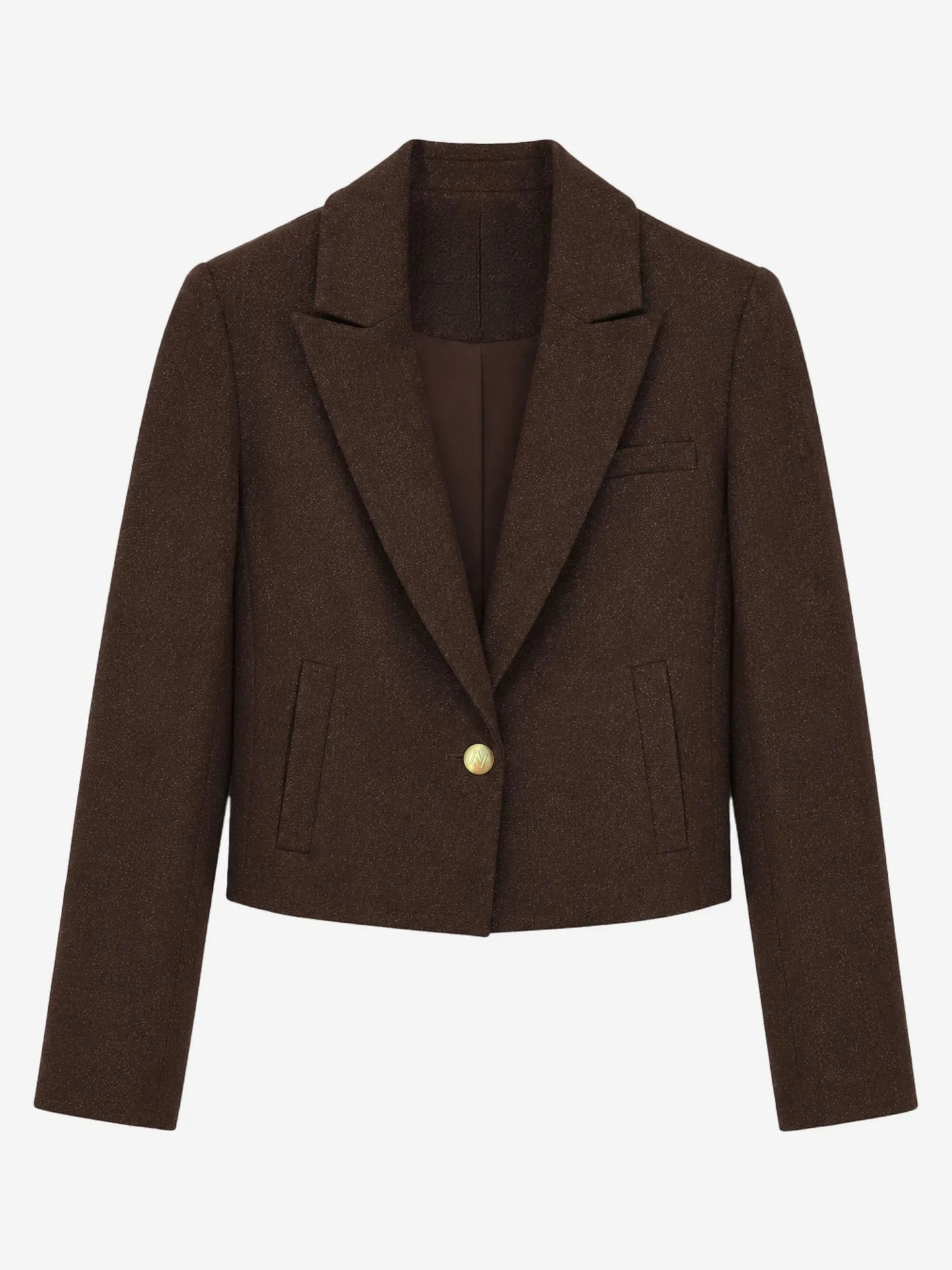 Blazer court avec un look moderne ANOU - Chocolat