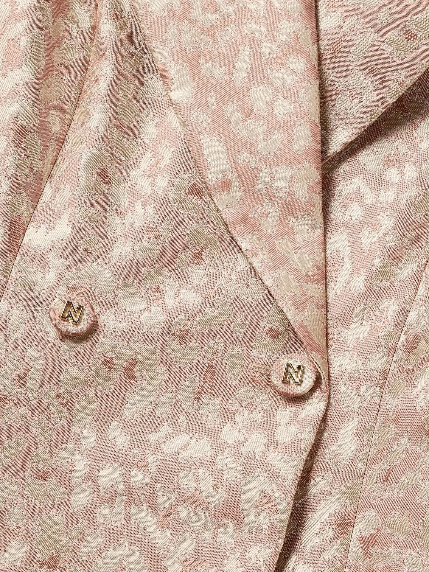 Robe blazer à imprimé léopard PALENCIA - Blush