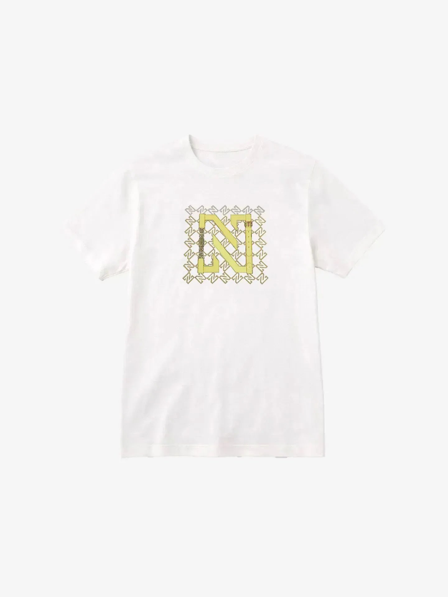 T-shirt avec imprimé logo N CHAIN - Blanc