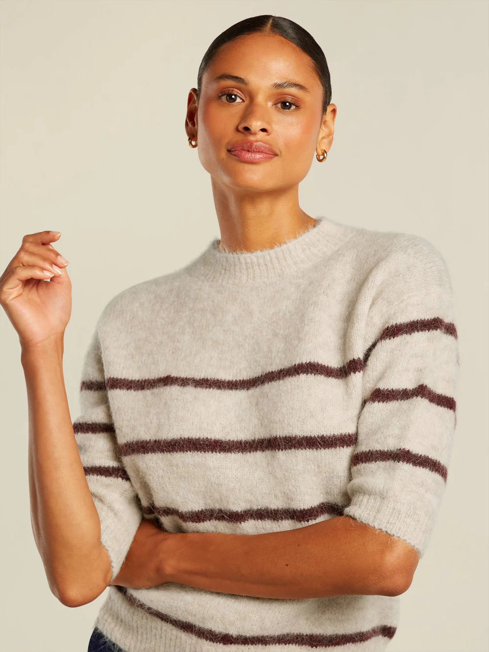 Pullover PENNELOPE - beige brun
