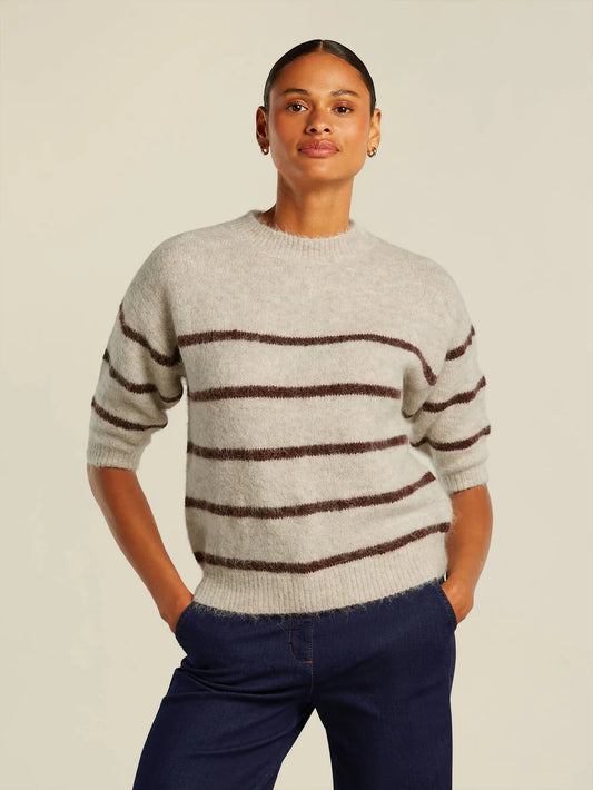 Pullover PENNELOPE - beige brun