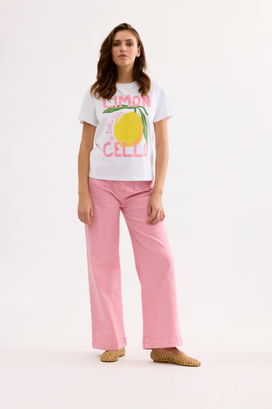 T-shirt imprimé citron LENNON - Blanc