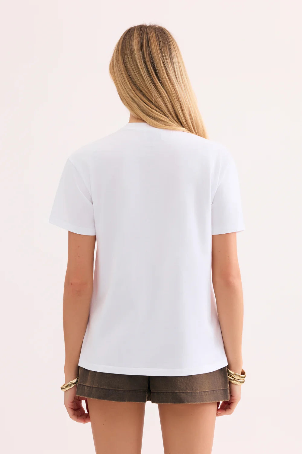 T-shirt imprimé visage graphique GLORIA - Blanc