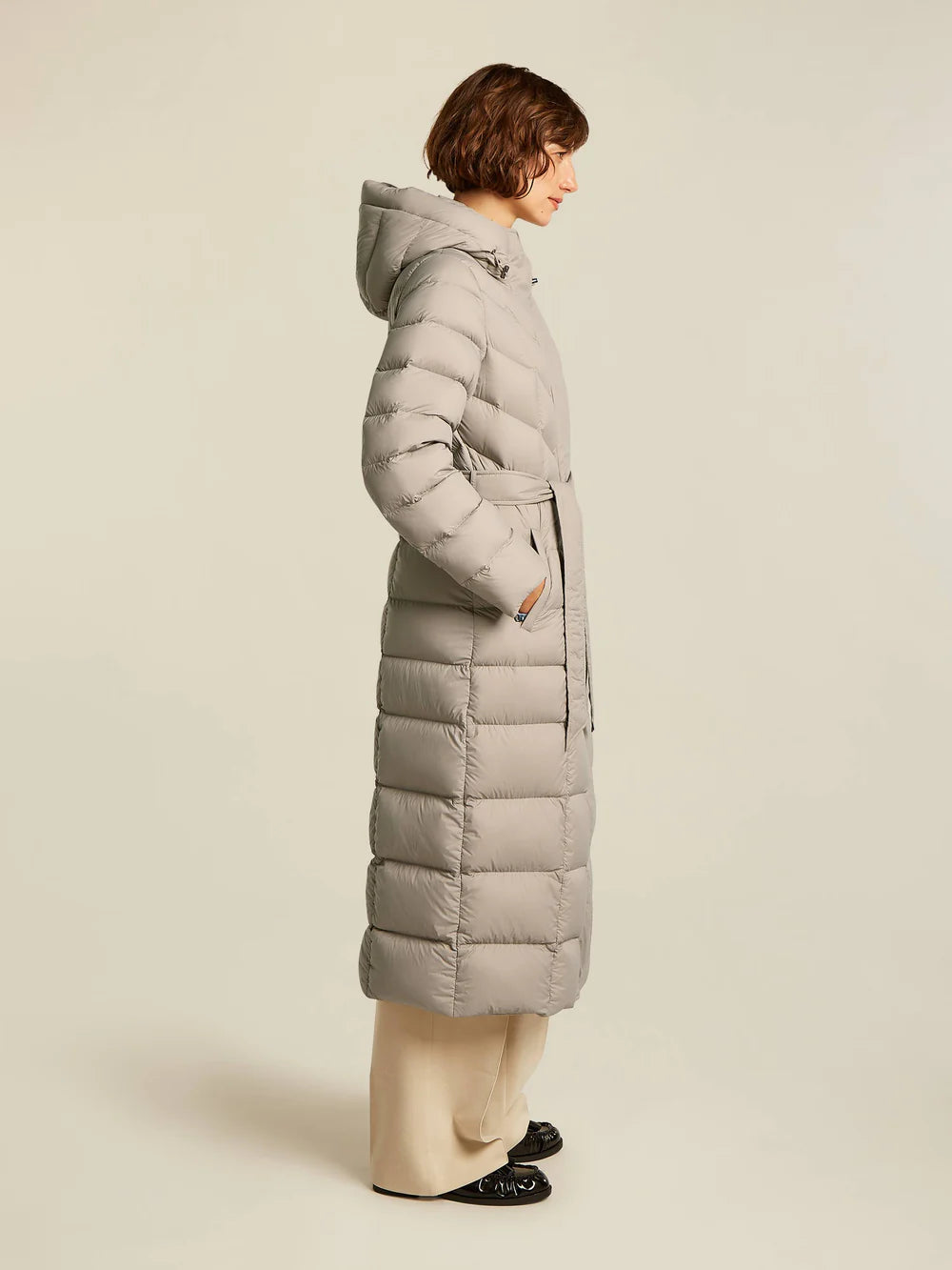 Manteau long VALENTINA - chinchilla