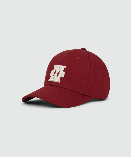 Casquette avec logo  ANGELA  - rouge baie