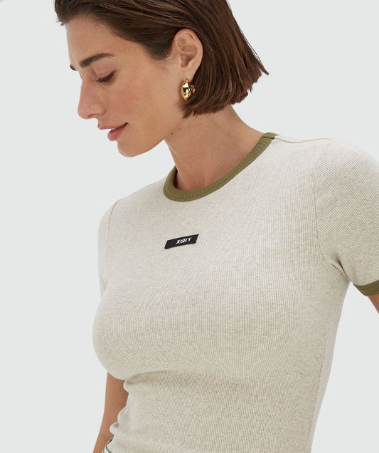 T-shirt à logo CODY - mélange écru