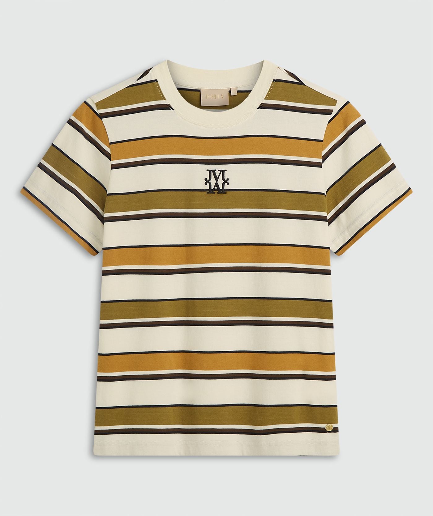 T-shirt à coupe régulière DORIE - rayure vert olive