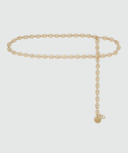 Ceinture avec logo EDDA - champagne or