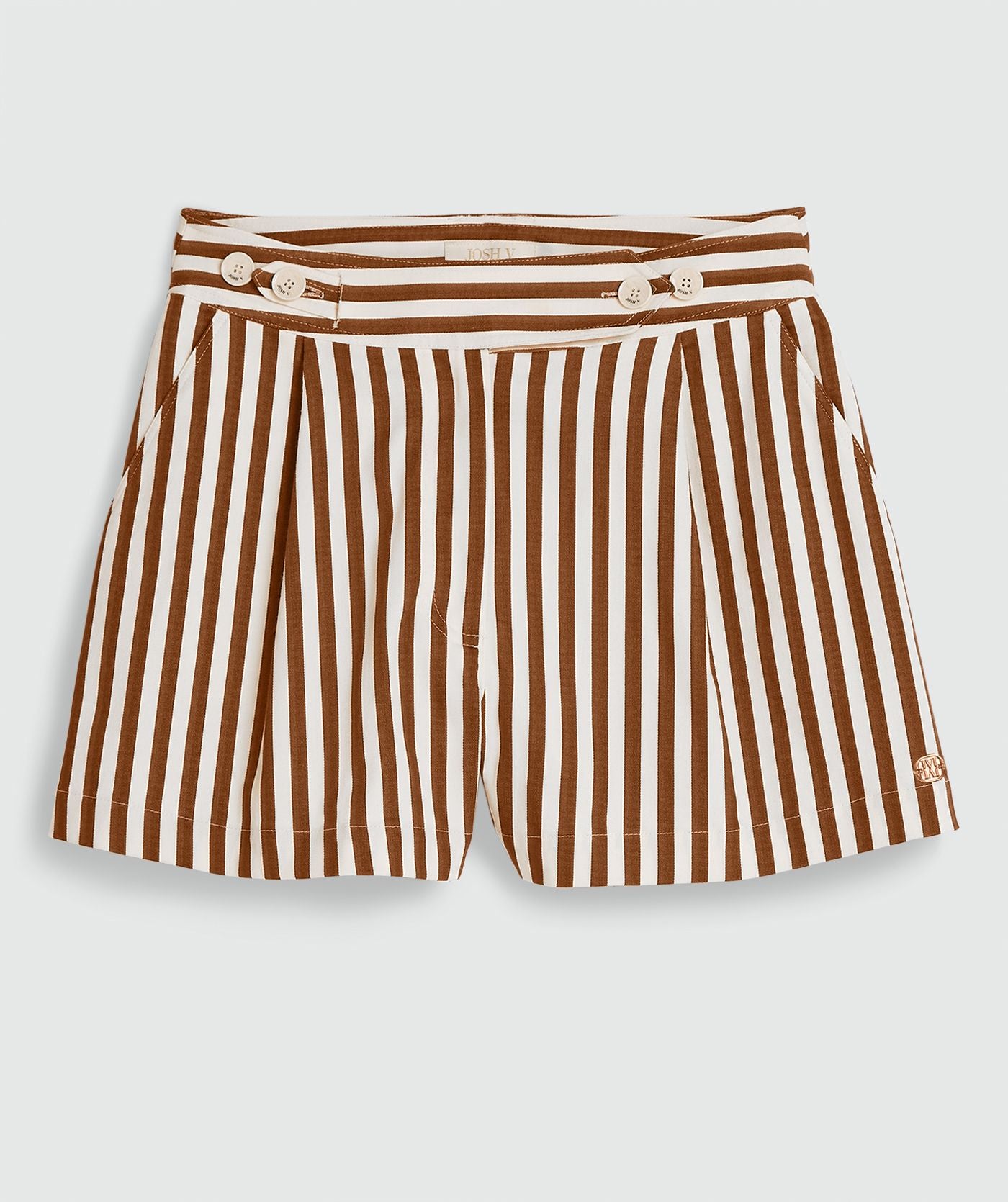 Short avec rayures FARIS - rayures marron