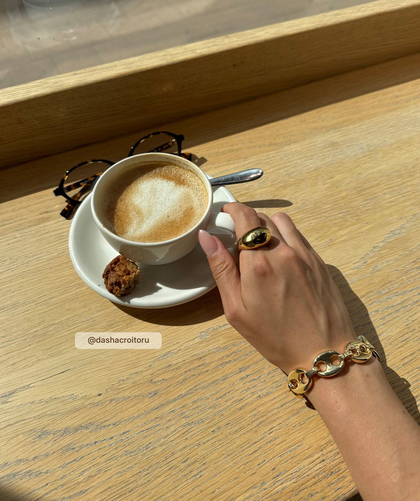 Bracelet JOANDRA - or champagne