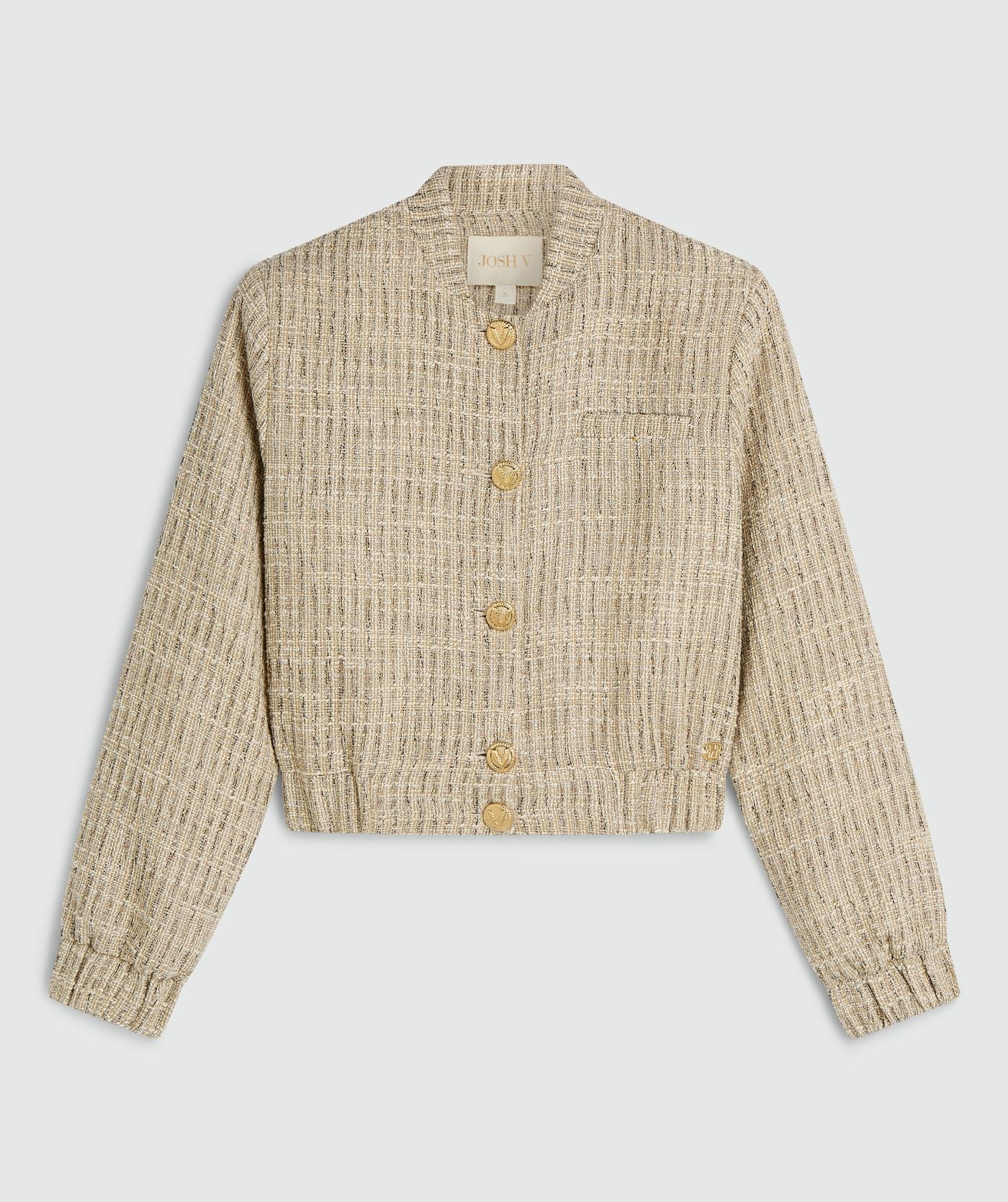 Bomber classique avec Lurex JUNIA - Léger Écru