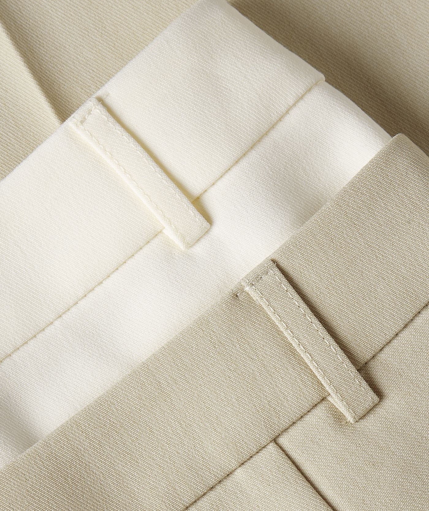 Pantalon évasé taille haute LIORA - mélange écru