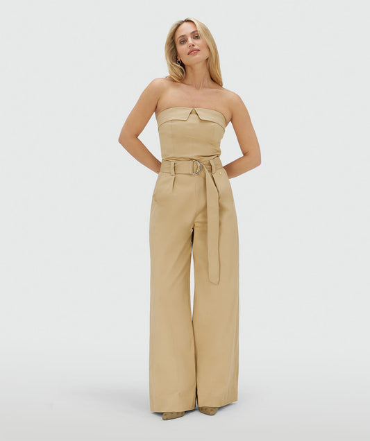 Combinaison large jambe MYRA - camel