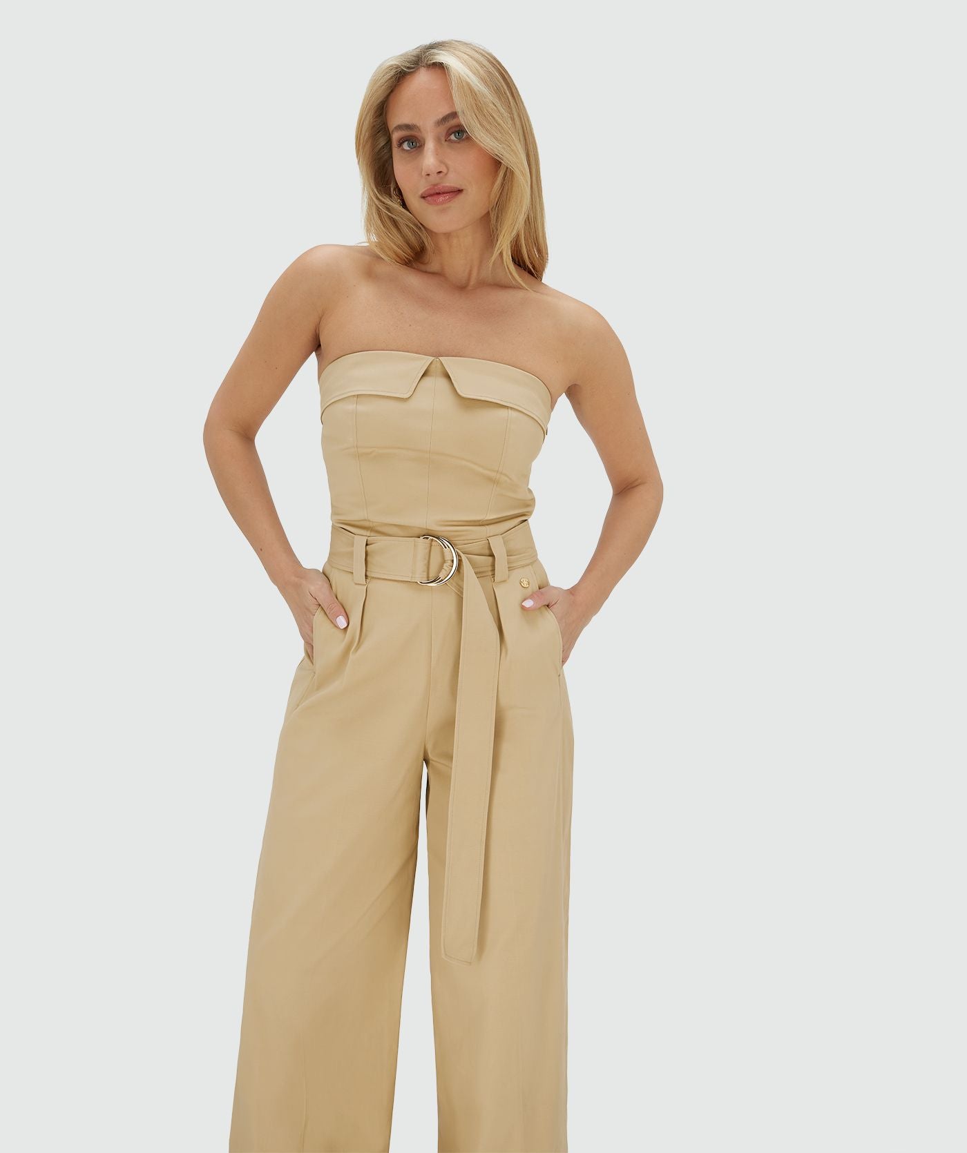Combinaison large jambe MYRA - camel