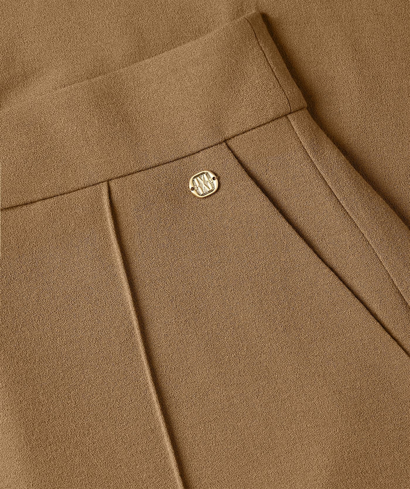 Pantalon taille haute à jambe large NELLIE - kaki