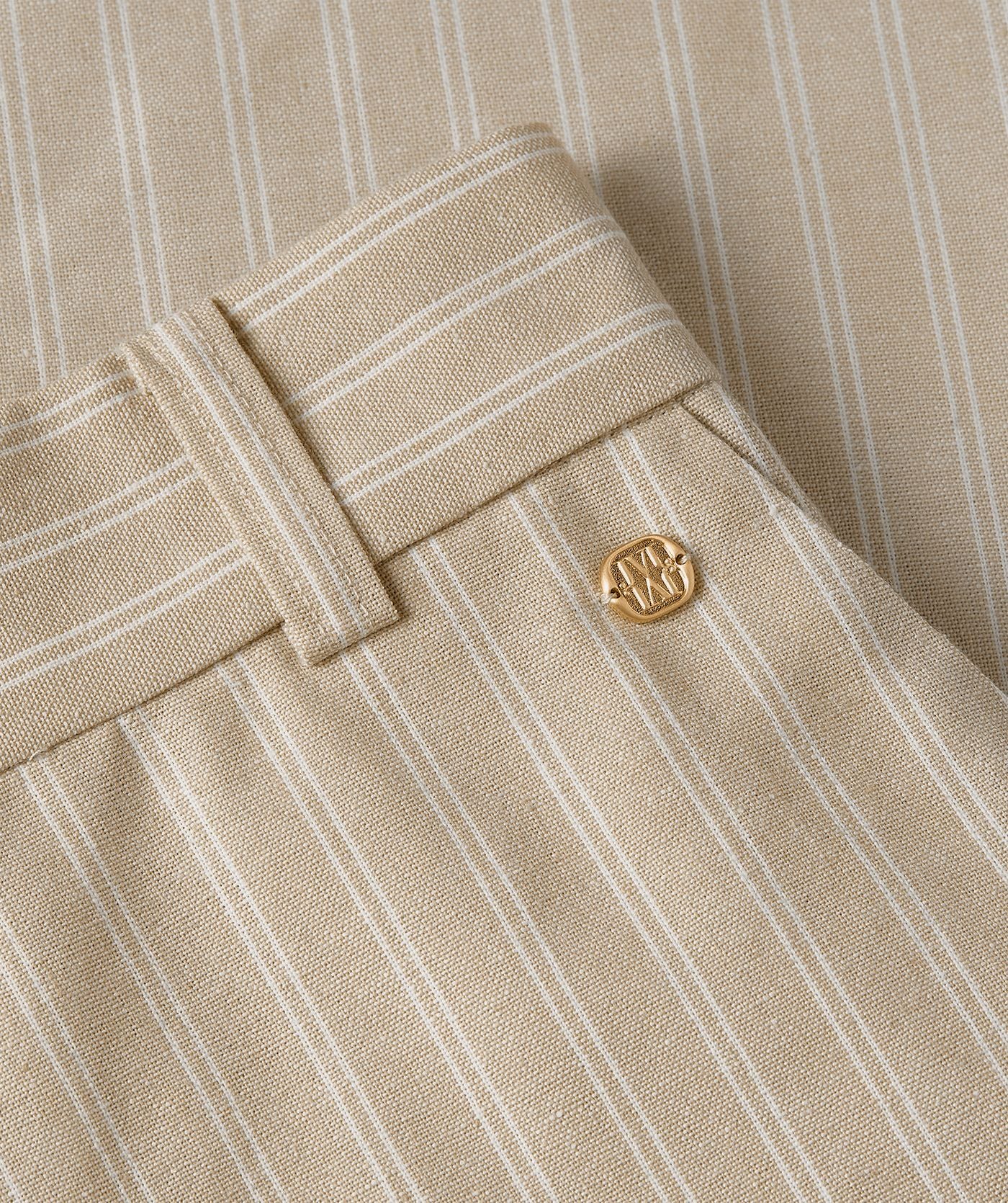 Pantalon jambes larges avec rayures ODESSA - rayure en pierre