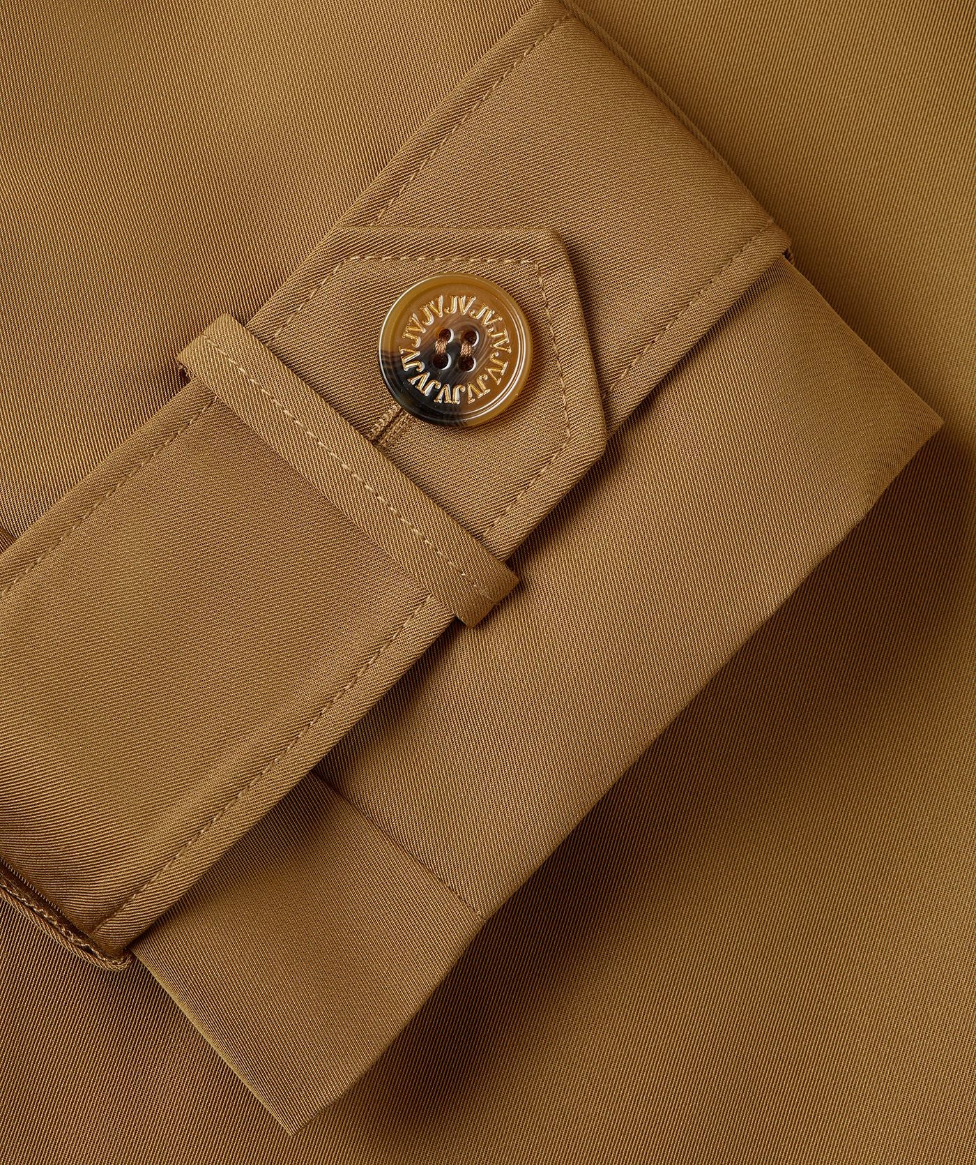 Trench-coat oversize ROCCO - marron moyen