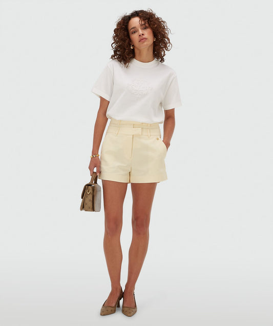 T-shirt oversize avec logo ROXY CURL - blanc