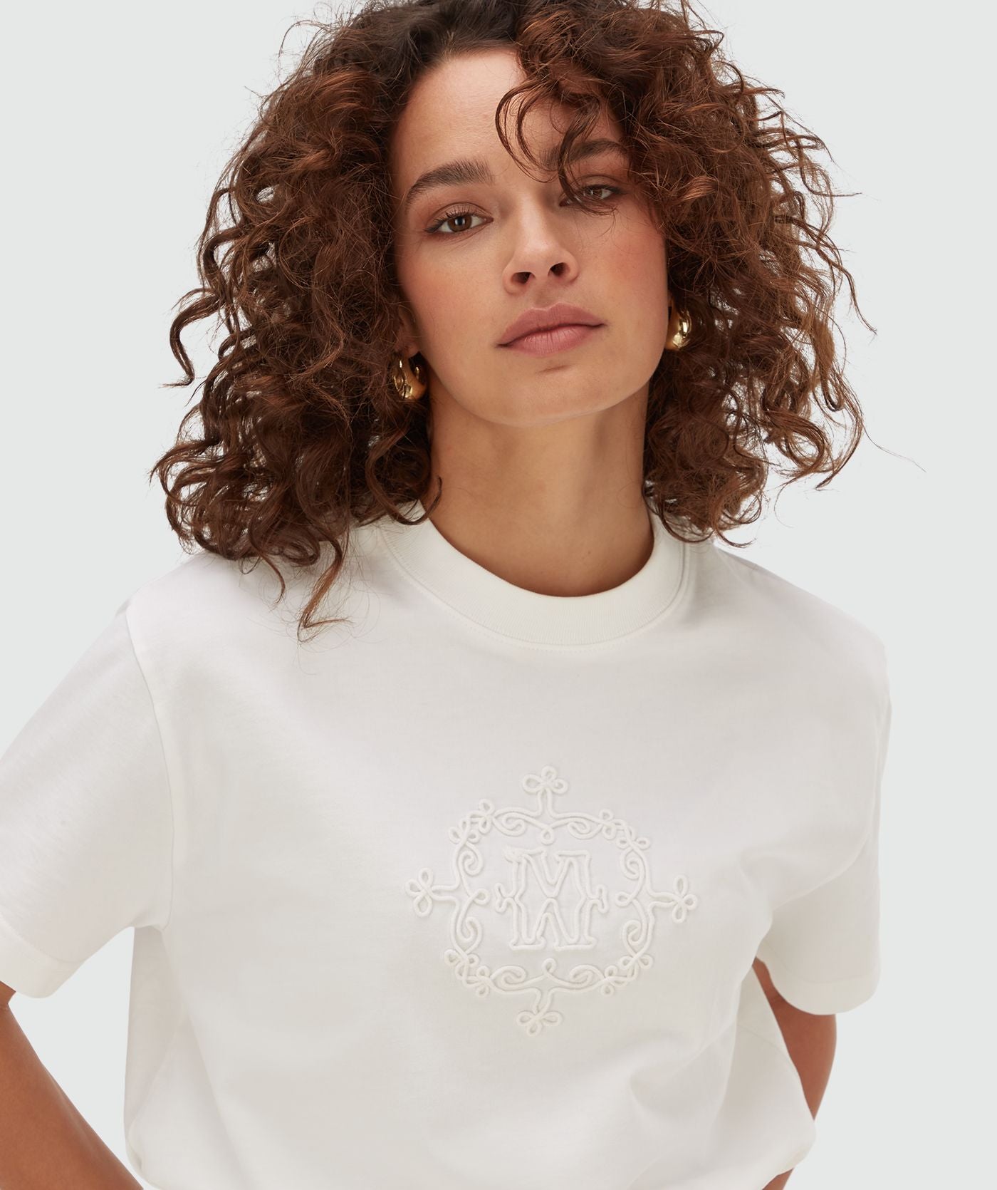 T-shirt oversize avec logo ROXY CURL - blanc