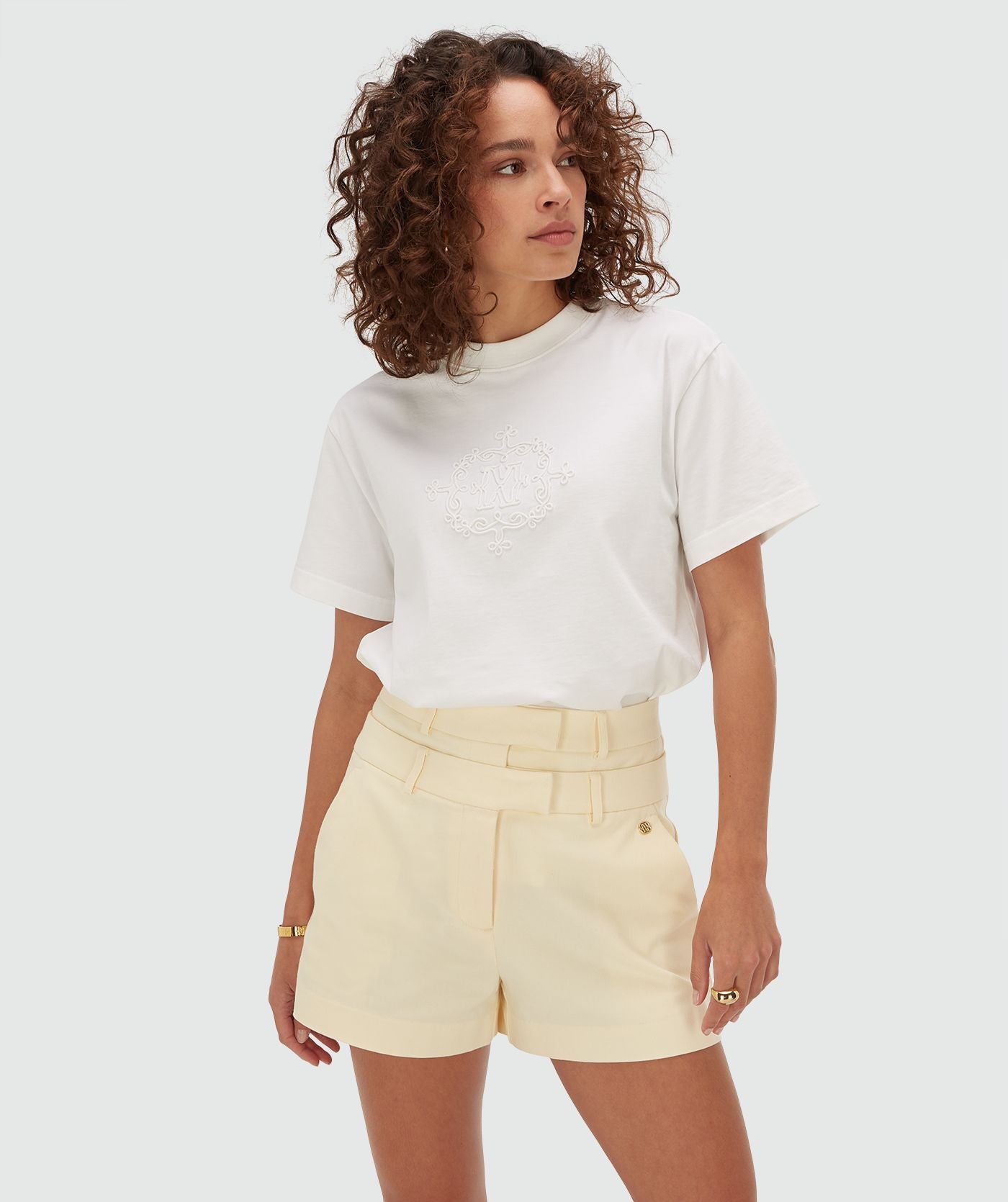 T-shirt oversize avec logo ROXY CURL - blanc